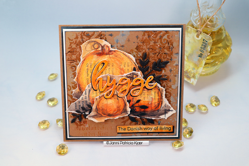 Hygge kort med Pumpkins Hygge pumpkins